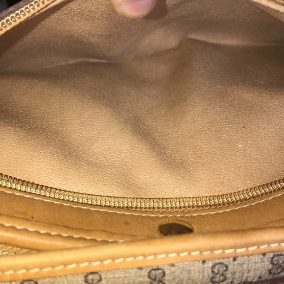 GUCCI Ophidia Micro GG Top Handle Full Zipper Travel Carry Case Vintage